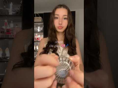Asmr on Glass for sleep🎀💤#sleep #asmr #relaxing #tapping #glass #girly #triggersforsleep #tingles