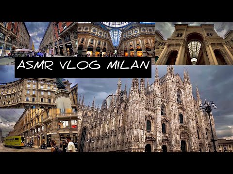 АСМР ВЛОГ Прогулка по МИЛАНУ 🏙 Близкий Шёпот и Звуки Жизни 🚦 ASMR Vlog MILAN ✈