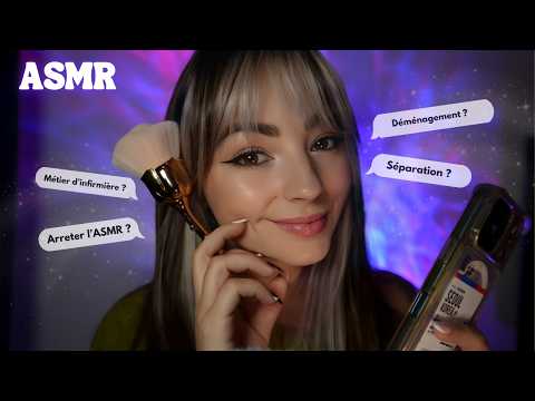 ASMR FAQ ♡ Je réponds à vos questions (séparation, métier, projets) chuchoté