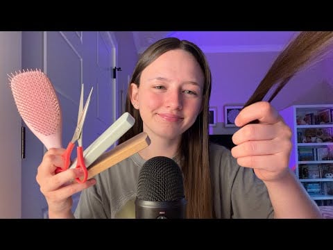 ASMR Realistic Haircut And Style 💖