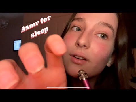 ~MY *FIRST* ASMR~lofi mini mic: fast hand movements and mouth sounds/inaudible🌙🌔