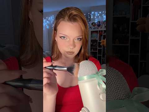 aggressive mic brushing! 💗 | #asmr #makeup #visualtingle #asmrtriggers #asmrforsleep #asmrsounds