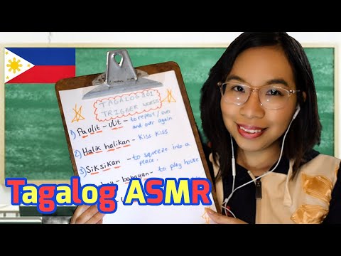 ASMR: Teaching You Tagalog (Soft-spoken Trigger Words & Mic Scratching) 📕🇵🇭  [Roleplay]