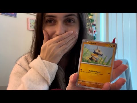 ASMR Pokemon Card Opening: Stellar Crown (softly spoken, tapping)