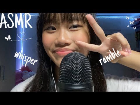 ASMR close up clicky whisper ramble⭐️(life update)