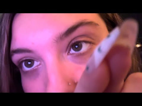 asmr | repeating “lower lash line” w hand movements + personal attention