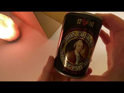 Clinking Rummage through a 1970s Vintage Beer Can Collection ~ Soft Spoken ASMR