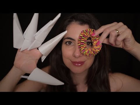 ASMR Ativação dos gatilhos arrepiantes com papéis 