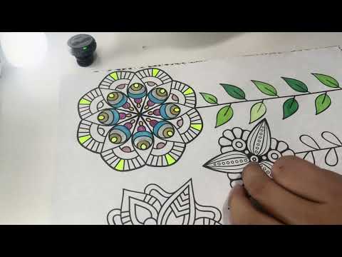 ASMR MI PRIMERA VEZ COLOREANDO MANDALAS 