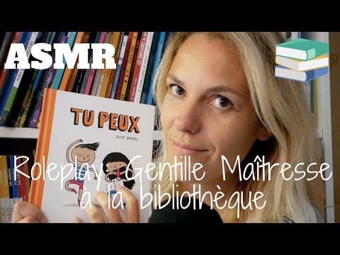 ASMR FR Roleplay Gentille maîtresse à la bibliothèque
