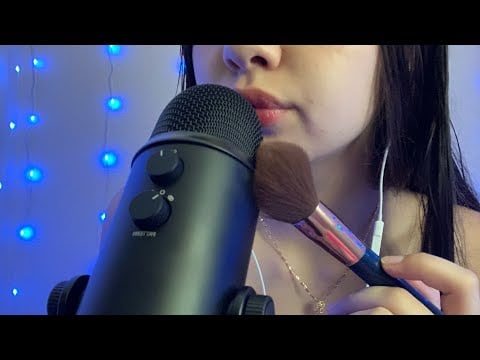 ASMR | Slight Inaudible Whispering | Mic Brushing | Mouth Sounds