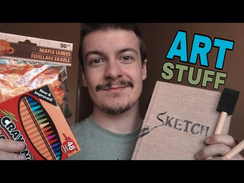 [ASMR] Sound Assortment: Art Supplies/Materials | Crinkling, Tapping, etc.