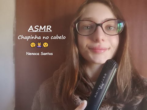 ASMR | Fiz chapinha no seu cabelo  🤫💆‍♀️