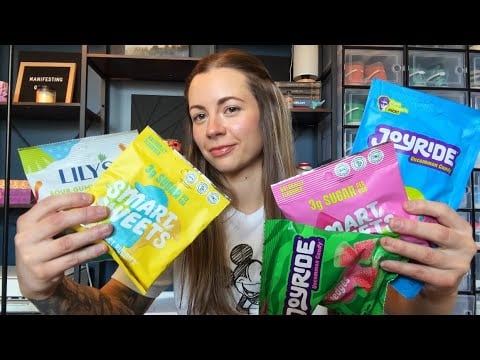 ASMR | Candy Review 🍬 Chewy, Satisfying Sounds (SmartSweets, JoyRide, Lily’s)
