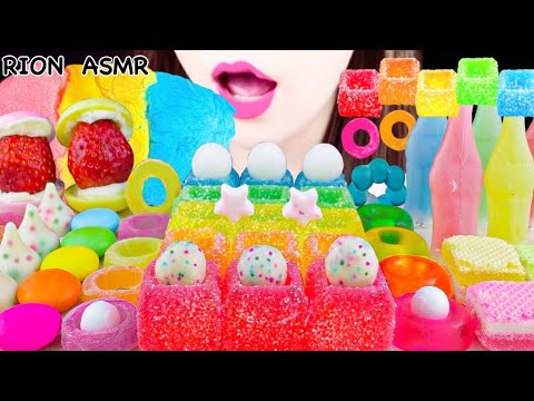 【ASMR】【RECIPE FOR KANTEN JELLY】CUBE KANTEN JELLY,CRUNCHY GUMMY,DONUT JELLY MUKBANG 먹방 EATING SOUNDS