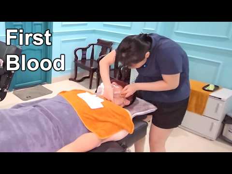 First Blood is the name of this experience at Vietnamese barbershop in Nha Trang.