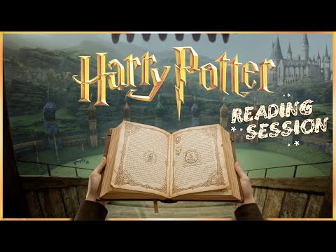 Reading at Hogwarts | Quidditch Stands 📚 Perfect Cozy Virtual Background | Nature Sounds Ambience