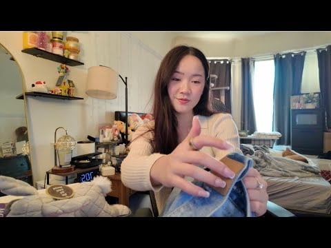 ASMR lofi haul (clothing, pet toys, cosmetics)