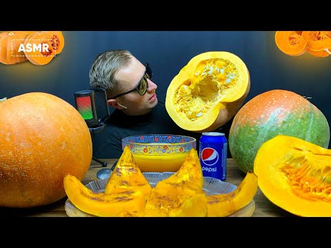 ASMR MUKBANG | PUMPKIN PORRIDGE | COOKING & EATING SOUNDS | Andrew ASMR