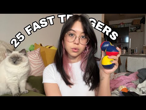 ASMR 25 Fast Triggers for My 25th Birthday!