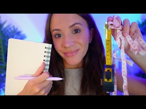 ASMR Measuring & Sketching Your Face In Class ✍️ (close to face personal attention)