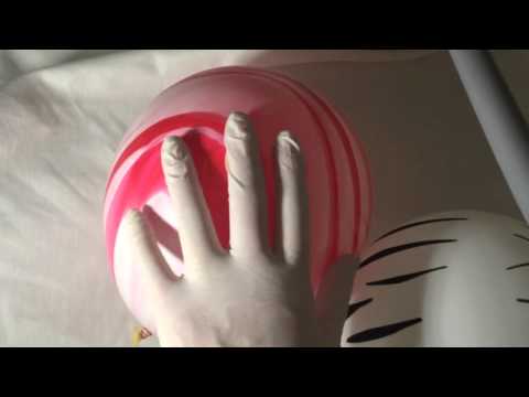 Balloons 💘 beautiful as marbels🔮 with Latex Gloves ✨*✨ kisses👄 [[ASMR]]