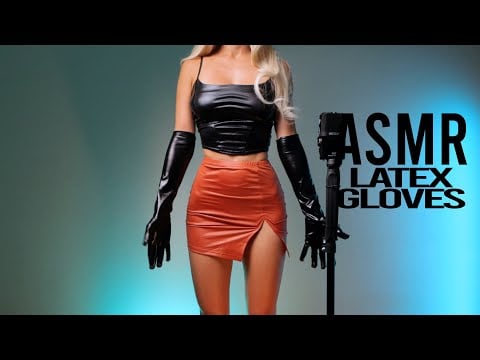 ASMR Latex Gloves, scratching latex skirt | softly rustles sounds | asmr for sleep