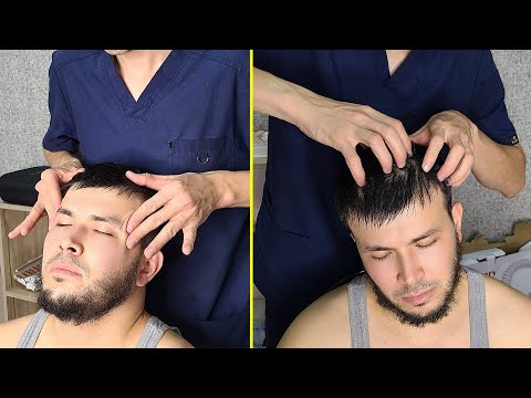 ASMR Face and Head Massage for Relaxing