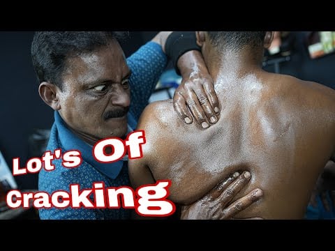 Spine Crack Back Body Massage ASMR | Neck Crack | Elbow Crack | Ear Crack | Big Eye Barber Massage