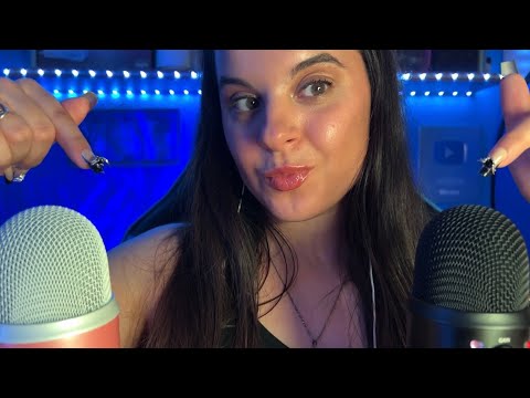 ASMR anti insomnio con dos Blue Yeti y muchos sonidos de oído a oído ♡