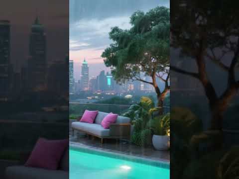 Relaxing sounds of Rain Storms for Sleeping #shorts