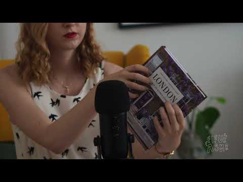 ASMR Tapping on paperback book cover