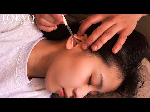 ASMR リアルな耳かき観てると眠くなる | 耳洗浄・耳マッサージ