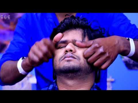 Deep tissue Indian massage with super neck crack by master rajen | ASMR head body massage Tingles