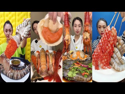 🦑🍲 Giant Seafood Boil Mukbang ASMR | 초대형 해산물 찜 먹방 ASMR | 巨大シーフードボイル大食い ASMR | 巨无霸海鲜煮吃播 ASMR