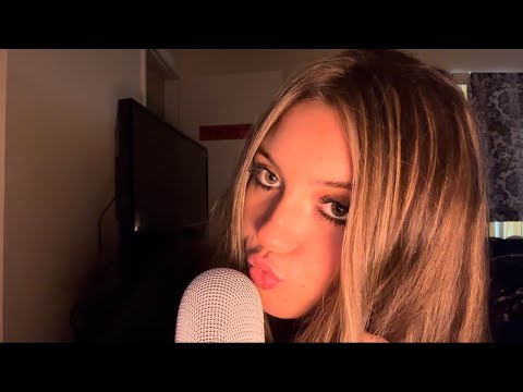 ASMR | anticipatory mouth sounds + hand movements, muting/unmuting mic, repeating words ♡