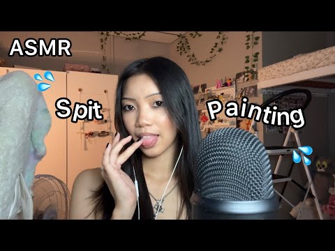 ASMR| Spit Painting💦