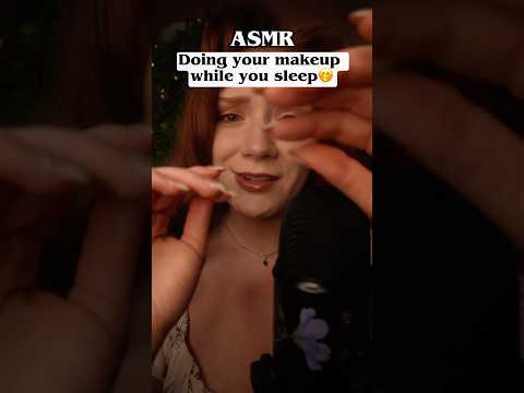 Part 1/2 Sleepy makeup ASMR 🥰 Face touching mouth sounds tapping brushing
