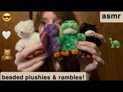 asmr beaded plushies & rambles! (lofi) 🐸