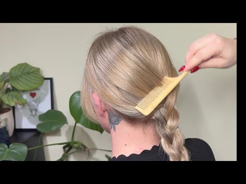 ASMR Hair Brushing for Sleep | No Talking, Relaxing Scalp Massage (Real Person)