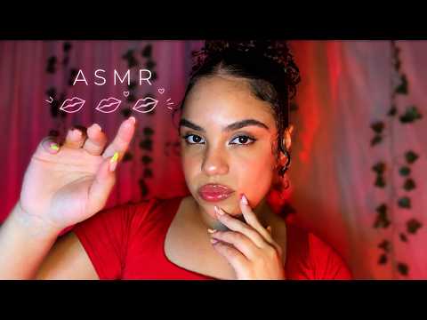ASMR 💋 sons de boca e toques na tela para relaxar