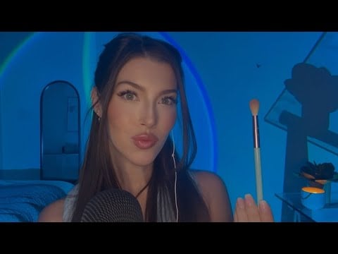 #ASMR | Face Tracing on Myself To Help You Relax FAST 🤍 (Hand Movements)