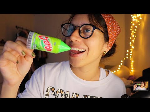 ASMR con dulce CRAYON 🖍️ 🍏