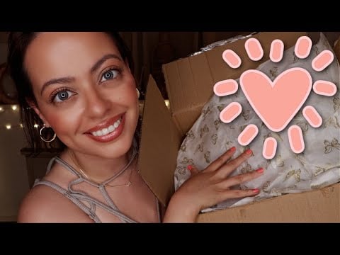 ASMR| Relaxing UNBOXING from a Literal ANGEL @Angelonmyshoulder tapping, crinkles, upclose whispers