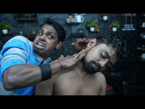 Relax with Strong Wrist Barber: Head , Neck & Shoulder Acupressure ASMR for Instant Stress Relief