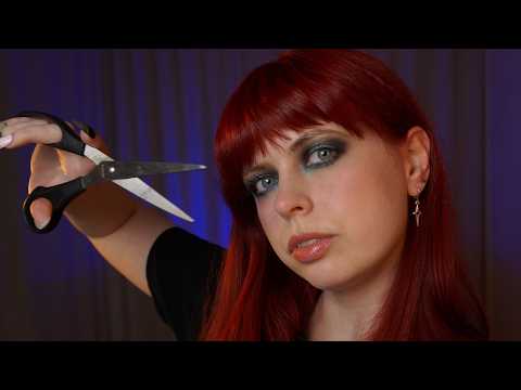 [ASMR] Your Alt Friend Is Doing Your New Emo Hair Cut With Bangs | Role play