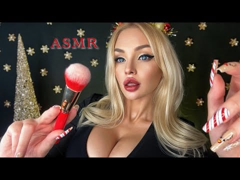 Подниму тебе НОВОГОДНЕЕ НАСТРОЕНИЕ АСМР 💄🎄 / makeup / New Year's ASMR 🎉 