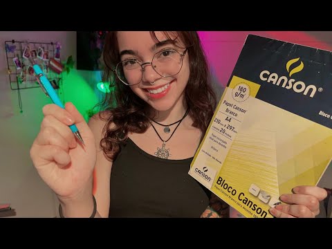 ASMR | Garota estranha te desenhando