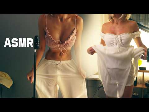 ASMR Belly tapping and massage with Mia