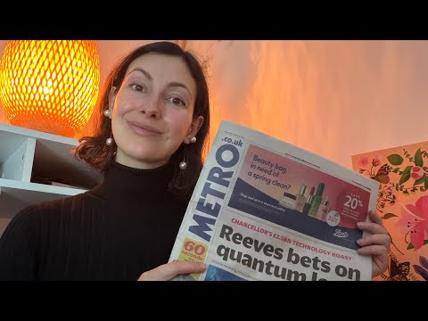 ASMR Newspaper Rambles 📰 | Paper Sounds | Banksy Unmasked & Rush Hour Crush | Whispers Only